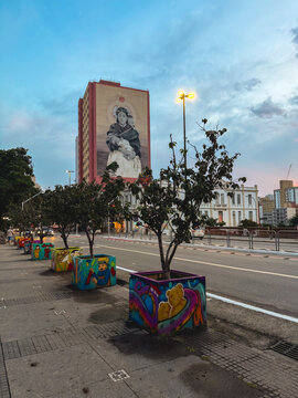 Downtown liberdade, Japanese area in the center of Sao Paulo, Brazil.