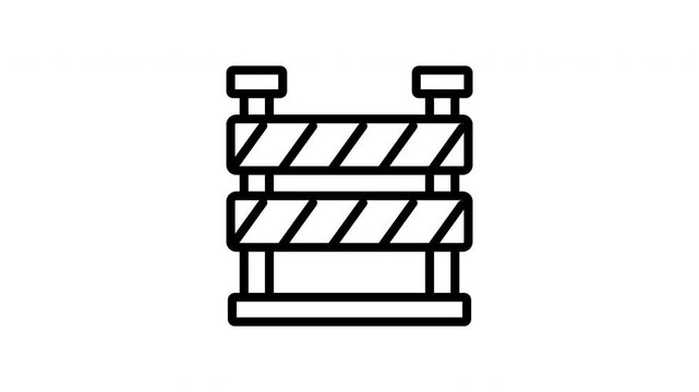 road barrier animation icon