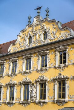 Haus zum Falken, Falkenhaus, W&uuml;rzburg, Lower Franconia, Bavaria, Germany