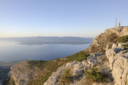 Transmitter on the Vidova Gora, Monte Sveti Vid, 778 m, Brac Island, Croatia, Europe