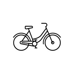 Fototapeta premium black bicycle isolated 