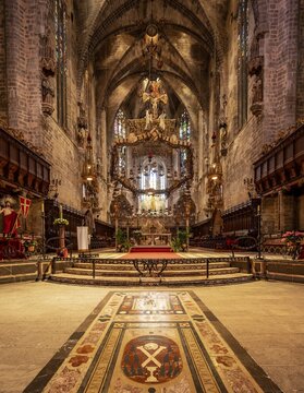 Interior, Altrar Room of Palma Cathedral, Cathedral of Saint Mary, Palma, Majorca, Spain