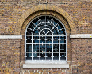 Fototapeta premium Old Docklands Warehouse Building on West India Quay in London, UK