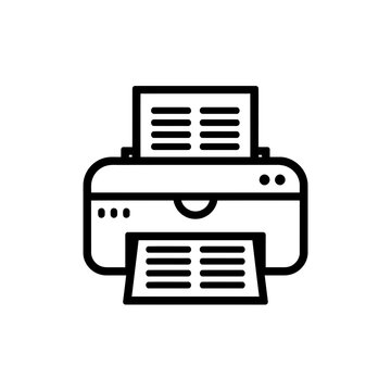 printer icon vector illustration