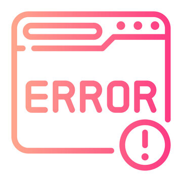error message gradient icon