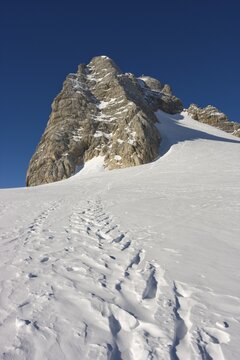 Mt. Hoher Dachstein (2995 m or 9826 ft), Dachstein Massif, Styria, Austria, Europe