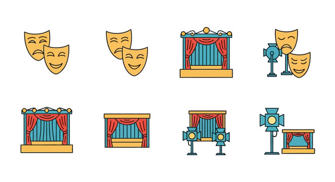 Theatrical Masks and Stage Props.