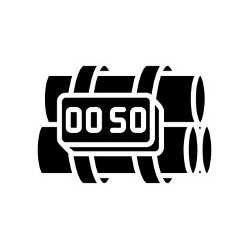Bomb Timer Glyph Icon