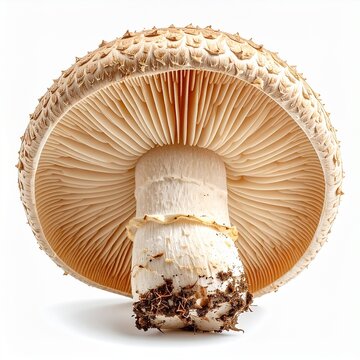 Agaricus Blazei subrufescens medicinal, isolated 