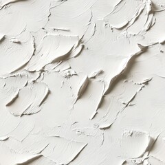 Obraz premium Textured white paint strokes with visible brush marks and shadows