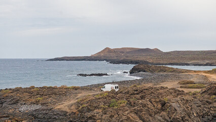  Montana Amarilla mountain on the Atlantic ocean coast of Tenerife, Canary islands, Spain  © Kristof Lauwers