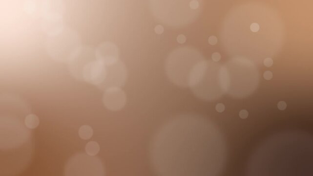 Warm caramel beige bokeh abstract background for elegant intro presentation