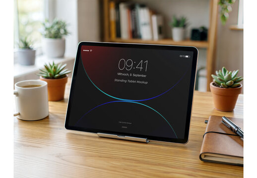 Standing Tablet Mockup 14
