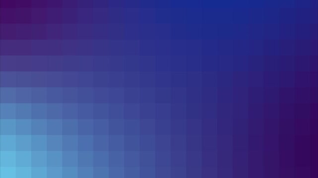 Abstract blue and purple pixelated gradient background with geometric motion