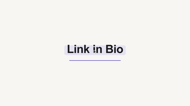 Link in Bio Text Overlay for Social Media Marketing