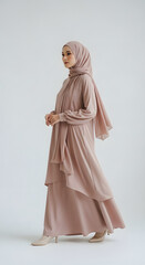 Naklejka premium Portrait of a young beautiful Muslim woman.