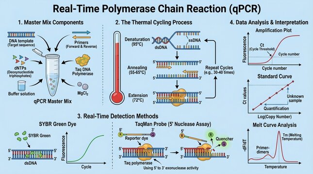 Real-Time Polymerase Chain Reaction (qPCR) Workflow