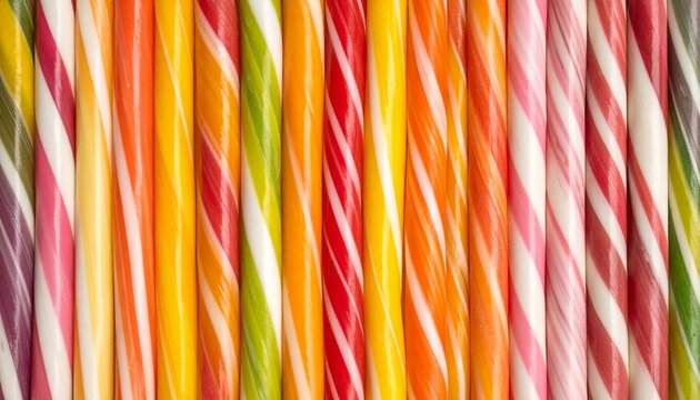 Colorful Candy Sticks - A Sweet and Vibrant Delight.