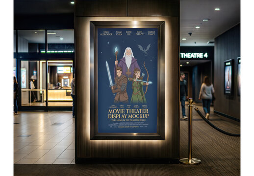 Movie Theater Display Mockup 1
