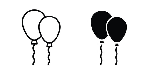 Balloons icon vectors set. vector icon for web design © Win