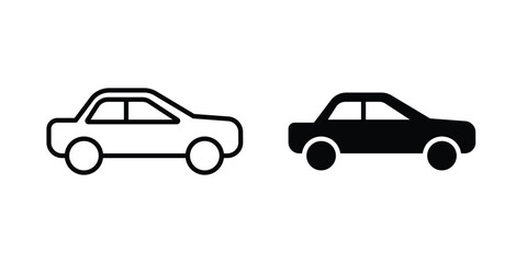 Fototapeta premium Car icon vectors set. vector icon for web design