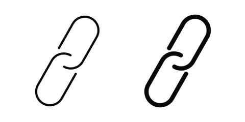 Fototapeta premium Chain icon vectors set. vector icon for web design