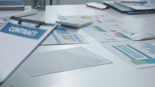 Business data dashboard provide business intelligence analytic for marketing strategy planning brisk with big data set to analyze customer demands and foreseeing business future