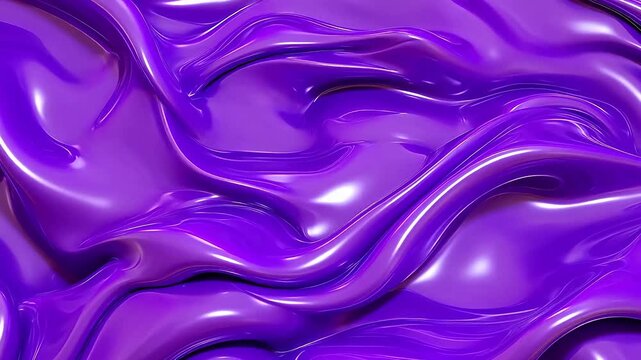 Purple liquid metal plastic flow abstract background