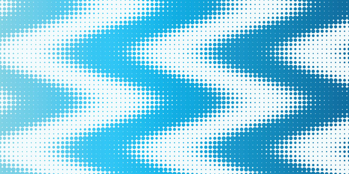 Abstract Background Blue halftone zigzag pattern, abstract geometric wave background, cyan gradient dot texture vector for modern web design