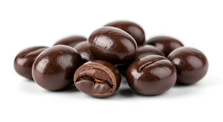 Obraz premium Delicious chocolate coffee beans pile.