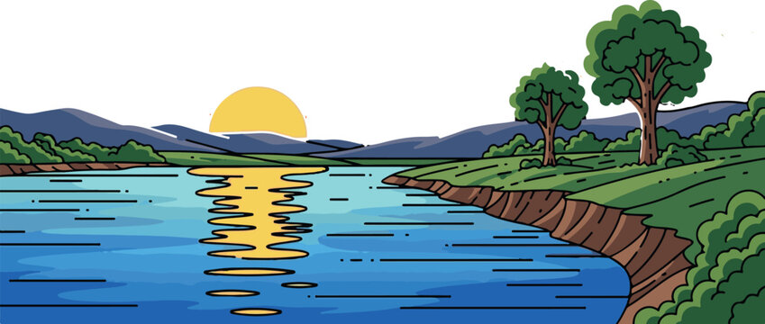 Adobe Illustrator Artwork sun rise