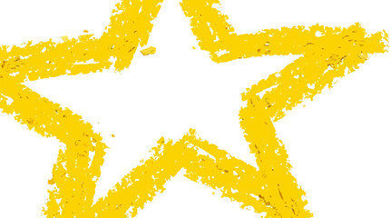 Obraz premium Minimalist flat star vector set. Simple golden sky shapes with clean geometric design motif. Isolated solid elements collection on white background.