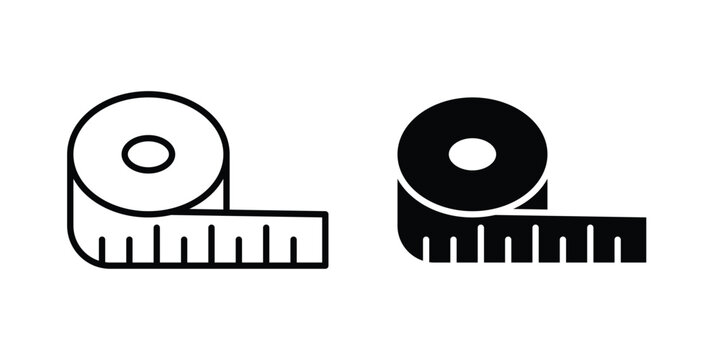 Meter tape icon vectors set. vector icon for web design