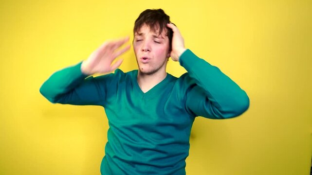 Winning success man happy ecstatic celebrating being a winner. 