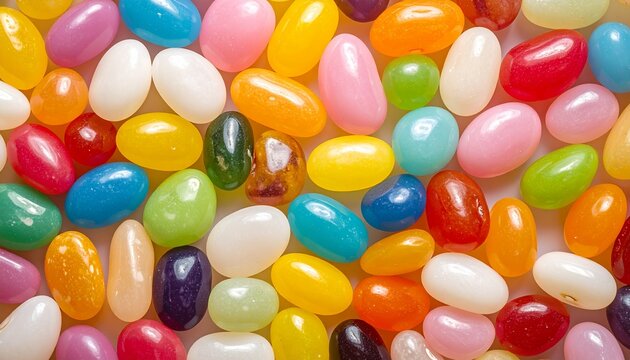 Colorful Jelly Beans - A Sweet and Vibrant Candy Assortment.