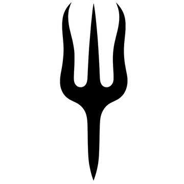 Devil's fork silhouette