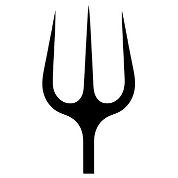 Devil's fork silhouette
