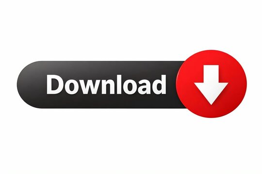 Modern download button with a downward arrow icon