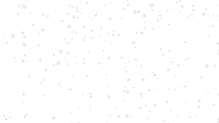 Minimalist falling snow texture, delicate winter snowflakes on white, soft seasonal snowfall pattern for holiday greeting cards and festive design isolated on White Background © Quiet Animates