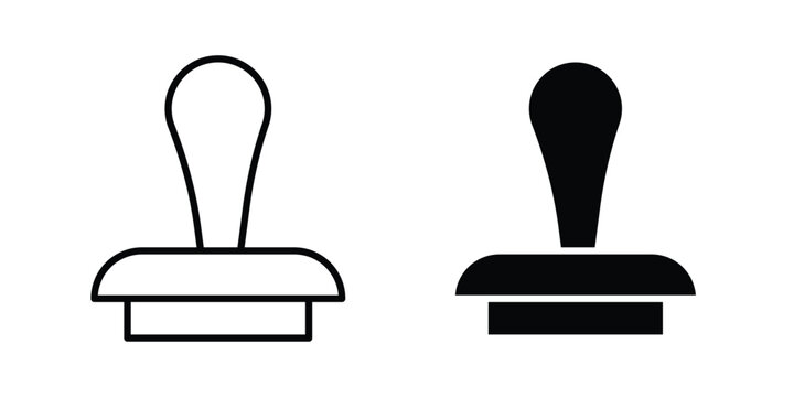Stamp icon vectors set. vector icon for web design