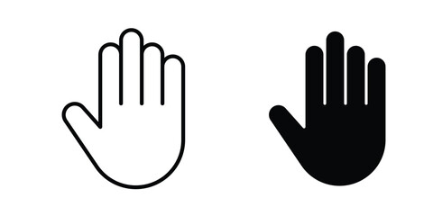 Fototapeta premium Stop icon vectors set. vector icon for web design