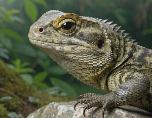 Fototapeta premium a Tuatara (Sphenodon punctatus)