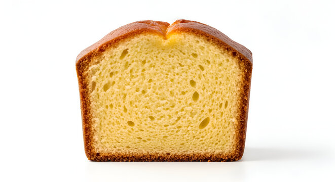 Delicious homemade pound cake slice.