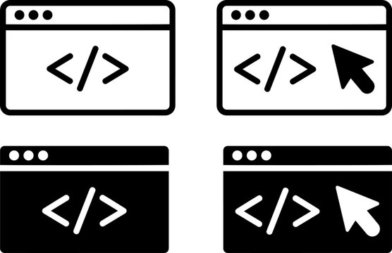 Illustration of browser windows highlighting code and cursor interactions with light and dark themes