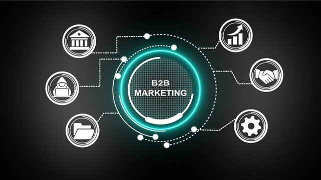 B2B Marketing, Six sigma, quality control and manufacturing process management concept. workflow by eliminating non-value-added activities and continuously improving processes.