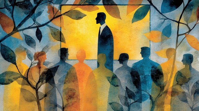 Engaging online education experience virtual classroom watercolor artwork digital learning environment inspirational perspective