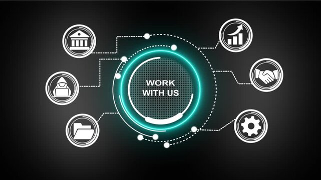 Work with us, Six sigma, quality control and manufacturing process management concept. workflow by eliminating non-value-added activities and continuously improving processes.