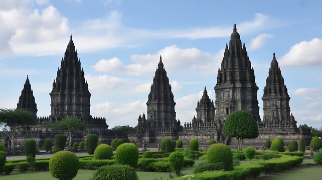 Prambanan Temple Indonesia Ancient Hindu Temple Complex Historic Landmark Architecture