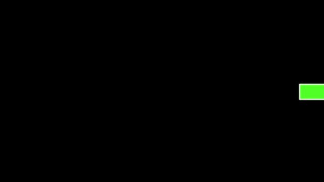 Green arrow on dark background directed right side moving. Animated traffic directional arrows sign. arrow button icon or swipe-Right arrow signal animation. 4k video