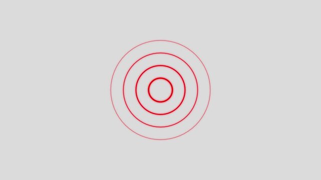 Radio waves signal icon animation on transparent  background. Network tower produced radio wave   background. 4k video motion graphics. 